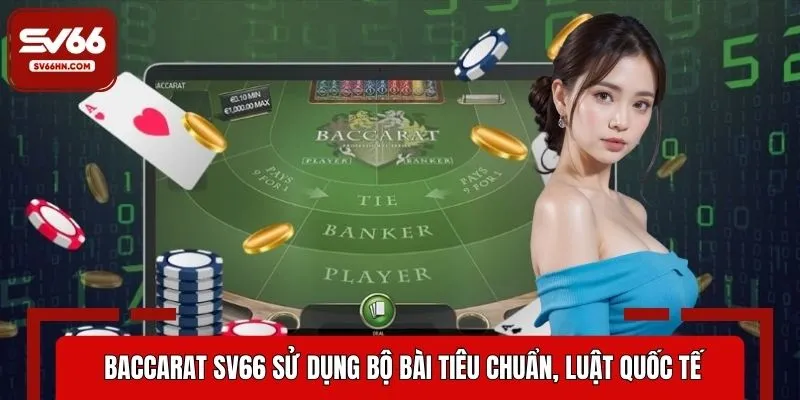 Baccarat SV66 sử dụng bộ bài tiêu chuẩn, luật quốc tế